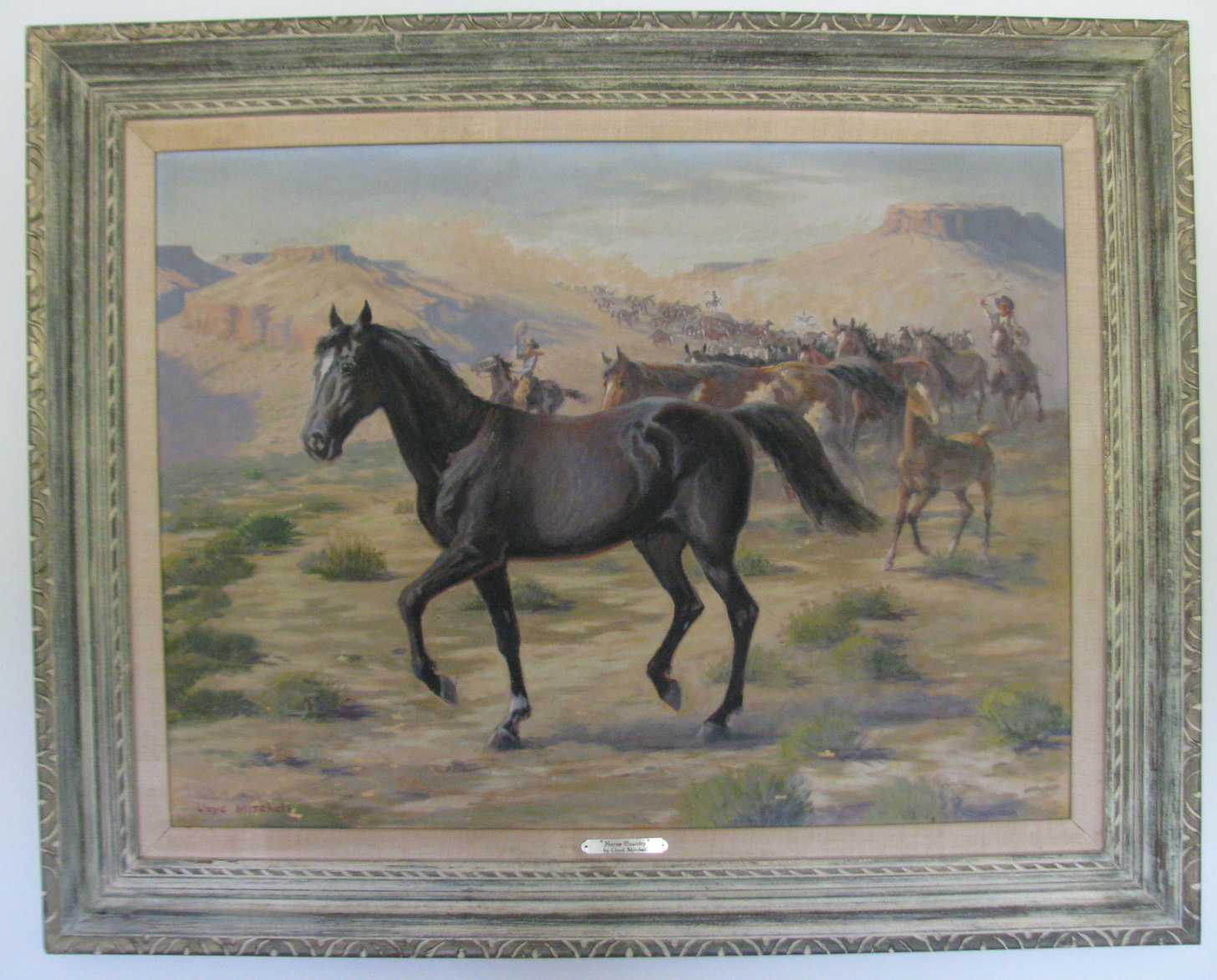 Lloyd Mitchell HORSE COUNTRY oil painting