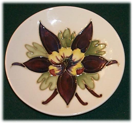 Columbine Pin Dish by Moorcroft