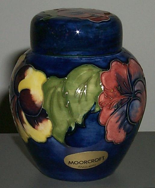 Moorcroft Hibiscus, Ginger Jar