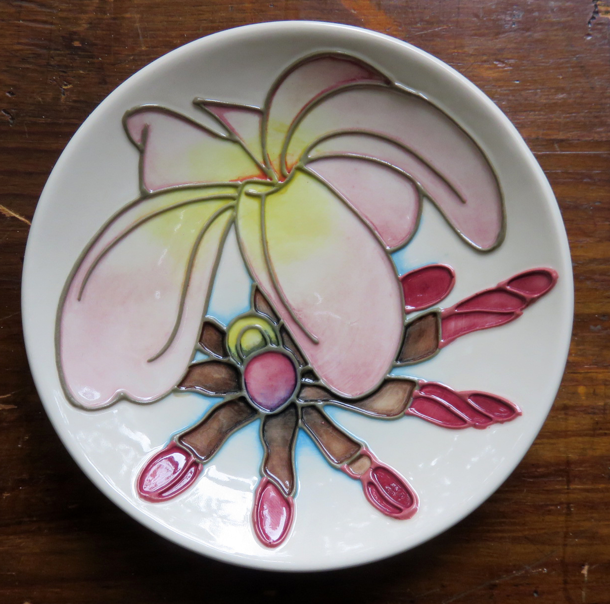 Moorcroft Frangipani, pin dish