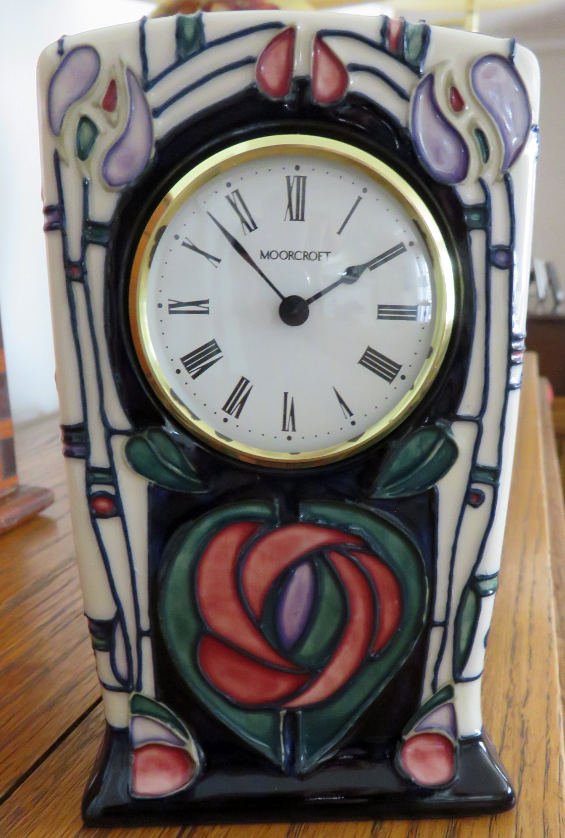 Moorcroft Mantle Clock